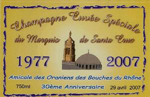 CUVEE DU MARQUIS DE SANTA CRUZ 2007